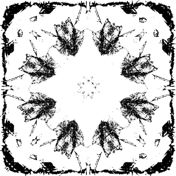 Siyah beyaz dokuda sıkıntılı arkaplan, soyut vektör çizimi