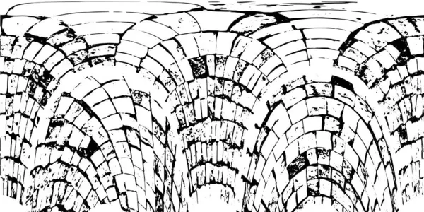 Siyah beyaz dokuda sıkıntılı arkaplan, soyut vektör çizimi