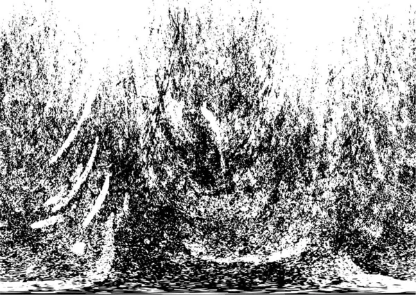 Siyah beyaz dokuda sıkıntılı arkaplan, soyut vektör çizimi