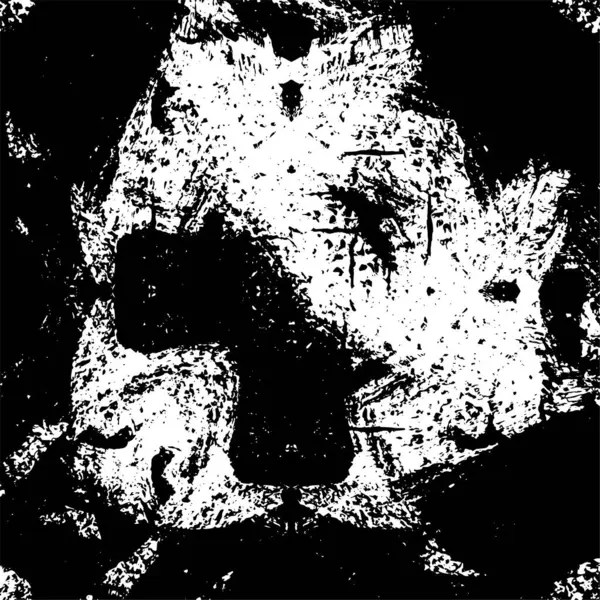 Siyah beyaz dokuda sıkıntılı arkaplan, soyut vektör çizimi