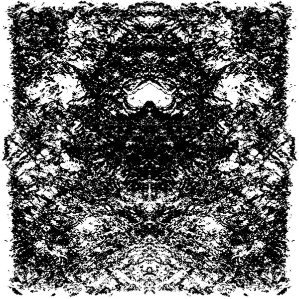 Siyah beyaz dokuda sıkıntılı arkaplan, soyut vektör çizimi