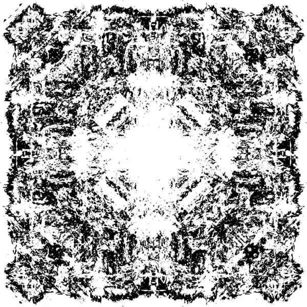 Siyah beyaz dokuda sıkıntılı arkaplan, soyut vektör çizimi