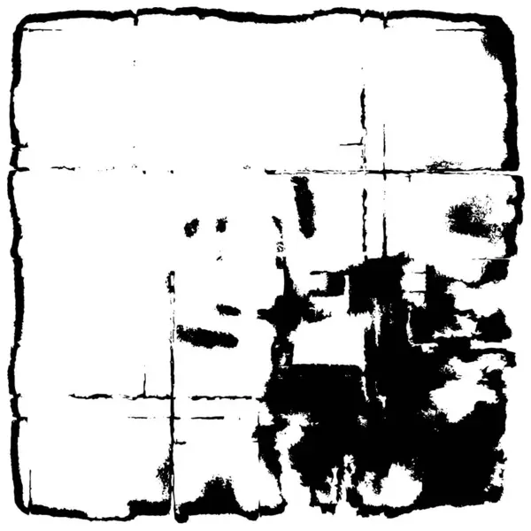 Siyah beyaz dokuda sıkıntılı arkaplan, soyut vektör çizimi