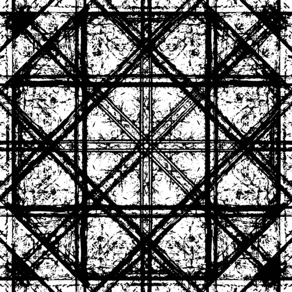 Siyah beyaz dokuda sıkıntılı arkaplan, soyut vektör çizimi