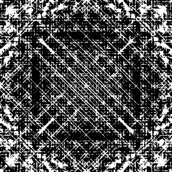 Siyah beyaz dokuda sıkıntılı arkaplan, soyut vektör çizimi