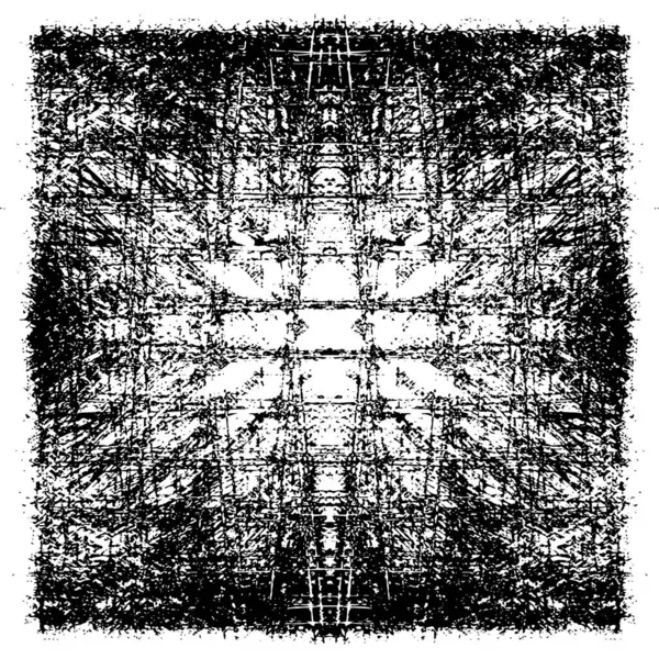 Siyah beyaz dokuda sıkıntılı arkaplan, soyut vektör çizimi