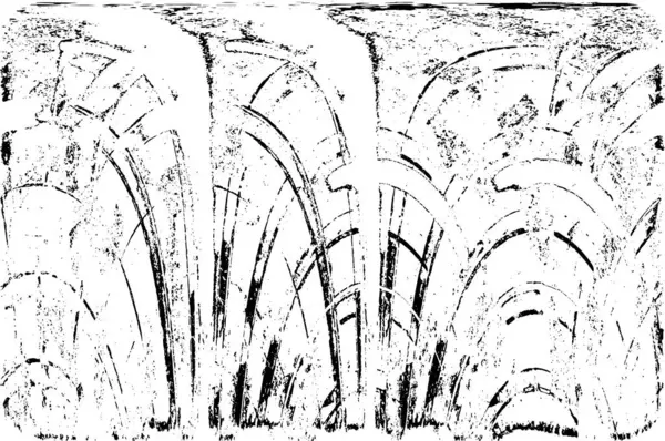 Siyah beyaz dokuda sıkıntılı arkaplan, soyut vektör çizimi