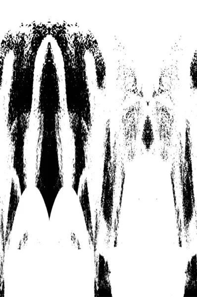 Siyah beyaz dokuda sıkıntılı arkaplan, soyut vektör çizimi