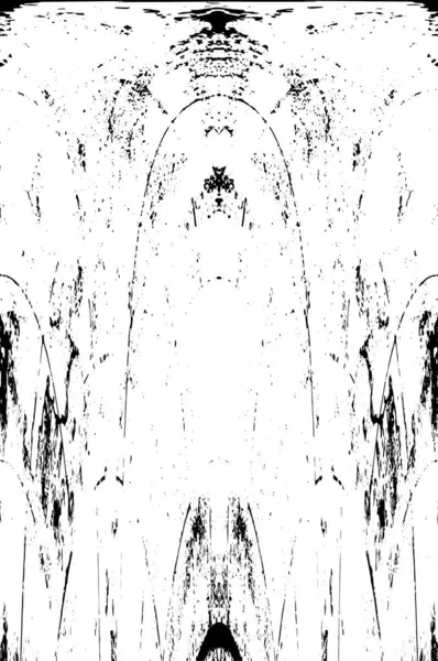 Siyah beyaz dokuda sıkıntılı arkaplan, soyut vektör çizimi