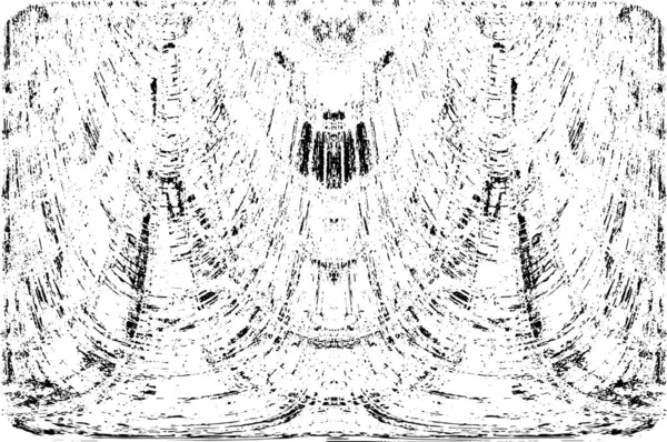 Grunge dikey olarak simetrik siyah beyaz doku. Tek renkli yıpranmış kaplama deseni. 