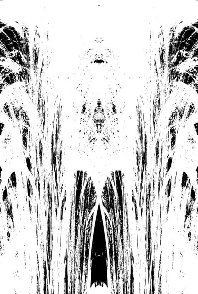 Çizik ve çiziklerle dolu siyah beyaz bir arka plan. Soyut vektör illüstrasyonu. 