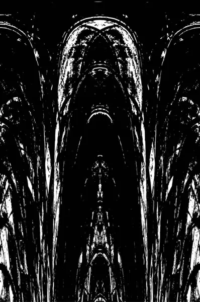 Çizik ve çiziklerle dolu siyah beyaz bir arka plan. Soyut vektör illüstrasyonu. 