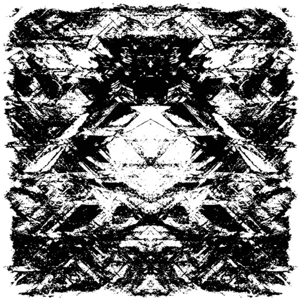 Çizik ve çiziklerle dolu siyah beyaz bir arka plan. Soyut vektör illüstrasyonu. 