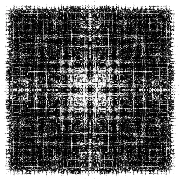 Çizik ve çiziklerle dolu siyah beyaz bir arka plan. Soyut vektör illüstrasyonu. 