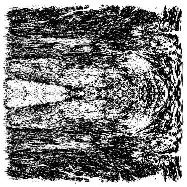 Çizik ve çiziklerle dolu siyah beyaz bir arka plan. Soyut vektör illüstrasyonu. 