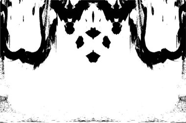 Çizik ve çiziklerle dolu siyah beyaz bir arka plan. Soyut vektör illüstrasyonu. 