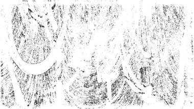 Çizik ve çiziklerle dolu siyah beyaz bir arka plan. Soyut vektör illüstrasyonu. 