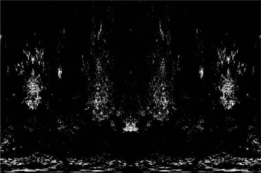 Çizik ve çiziklerle dolu siyah beyaz bir arka plan. Soyut vektör illüstrasyonu. 