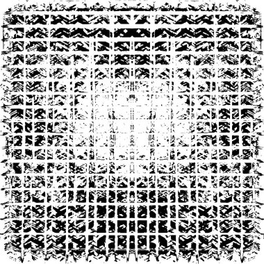 Çizik ve çiziklerle dolu siyah beyaz bir arka plan. Soyut vektör illüstrasyonu. 