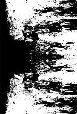 Çizik ve çiziklerle dolu siyah beyaz bir arka plan. Soyut vektör illüstrasyonu. 