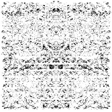 Çizik ve çiziklerle dolu siyah beyaz bir arka plan. Soyut vektör illüstrasyonu. 