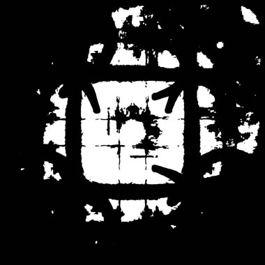 Çizik ve çiziklerle dolu siyah beyaz bir arka plan. Soyut vektör illüstrasyonu. 