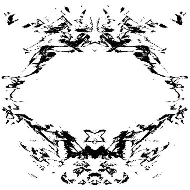 Çizik ve çiziklerle dolu siyah beyaz bir arka plan. Soyut vektör illüstrasyonu. 