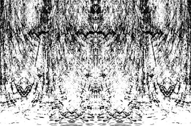 Çizik ve çiziklerle dolu siyah beyaz bir arka plan. Soyut vektör illüstrasyonu. 