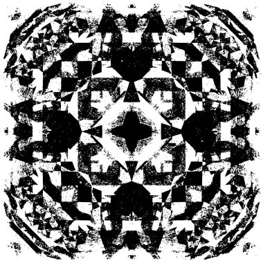 Çizik ve çiziklerle dolu siyah beyaz bir arka plan. Soyut vektör illüstrasyonu. 