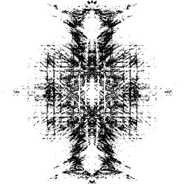 Çizik ve çiziklerle dolu siyah beyaz bir arka plan. Soyut vektör illüstrasyonu. 