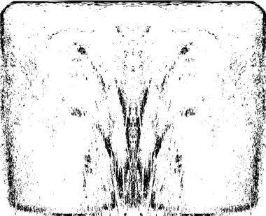 Grunge dikey olarak simetrik siyah beyaz doku. Tek renkli yıpranmış kaplama deseni. 