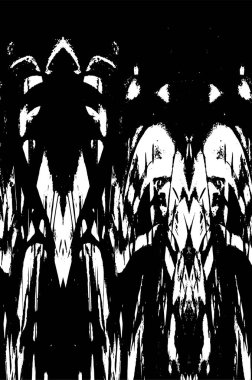 soyut grunge modern siyah beyaz desen