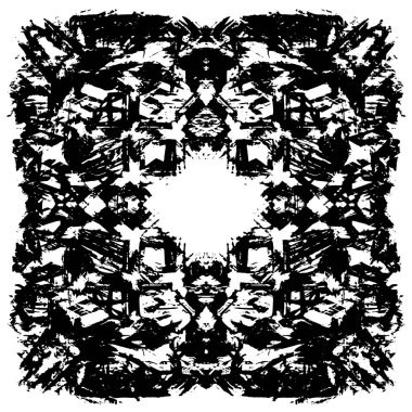 soyut grunge modern siyah beyaz desen