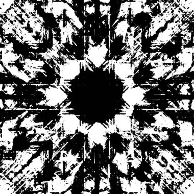 Siyah beyaz monokrom eski grunge vintage eskimiş arka plan soyut antika desenli retro model 