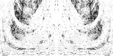 Grunge dikey olarak simetrik siyah beyaz doku. Tek renkli yıpranmış kaplama deseni. 