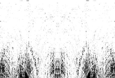 Grunge dikey olarak simetrik siyah beyaz doku. Tek renkli yıpranmış kaplama deseni. 