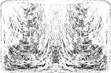 Grunge dikey olarak simetrik siyah beyaz doku. Tek renkli yıpranmış kaplama deseni. 