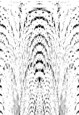 Grunge dikey olarak simetrik siyah beyaz doku. Tek renkli yıpranmış kaplama deseni. 