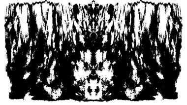 Grunge dikey olarak simetrik siyah beyaz doku. Tek renkli yıpranmış kaplama deseni. 