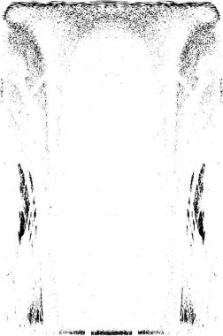 Grunge dikey olarak simetrik siyah beyaz doku. Tek renkli yıpranmış kaplama deseni. 