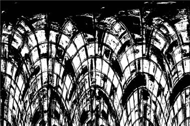 Soyut grunge arkaplanı. Monokrom dokusu. Siyah ve beyaz desenli arkaplan 