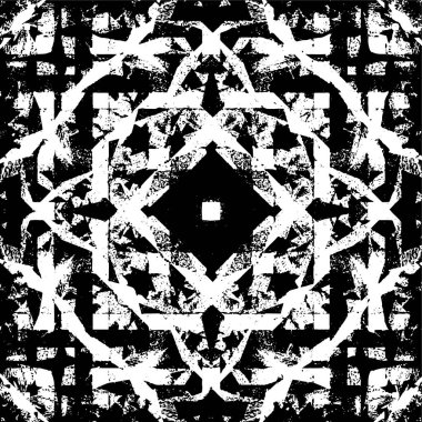 Siyah beyaz monokrom eski grunge vintage eskimiş arka plan soyut antika desenli retro model 