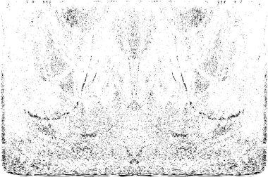 Grunge dikey olarak simetrik siyah beyaz doku. Tek renkli yıpranmış kaplama deseni. 