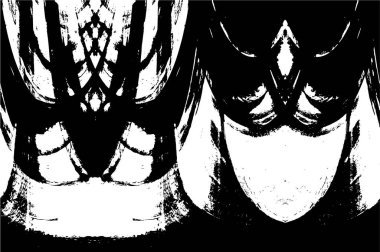 Siyah beyaz monokrom eski grunge vintage eskimiş arka plan soyut antika desenli retro model 