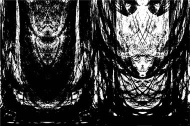 Siyah beyaz monokrom eski grunge vintage eskimiş arka plan soyut antika desenli retro model 