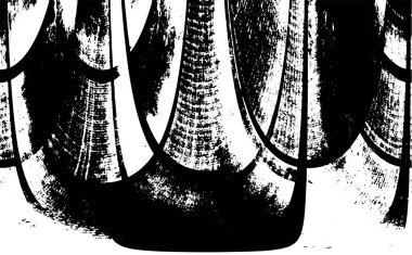 Grunge dikey olarak simetrik siyah beyaz doku. Tek renkli yıpranmış kaplama deseni. 