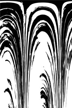 Grunge dikey olarak simetrik siyah beyaz doku. Tek renkli yıpranmış kaplama deseni. 