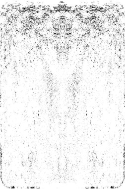 Grunge dikey olarak simetrik siyah beyaz doku. Tek renkli yıpranmış kaplama deseni. 