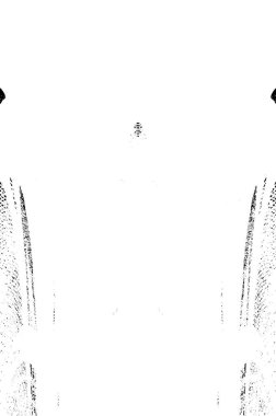 Grunge dikey olarak simetrik siyah beyaz doku. Tek renkli yıpranmış kaplama deseni. 