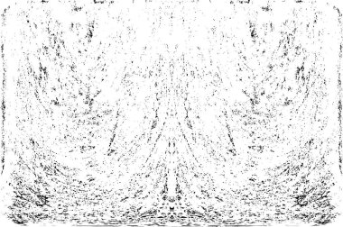 Grunge dikey olarak simetrik siyah beyaz doku. Tek renkli yıpranmış kaplama deseni. 